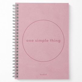 KNDRD One Simple Thing: A Wellness Journal for Women – Daily Self Care, Check-in, Gratitude & Wellness Prompts for Mental Health and Personal Growth. A5 wellness journal – 3 months. (Blush)