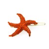 Hair Barrettes for women Faux Rhinestone Starfish Hair Barrette Decorative,