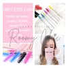 600 Cepillos Desechables Glitter Extensión Pestañas Mink Sinético Roomy Chic