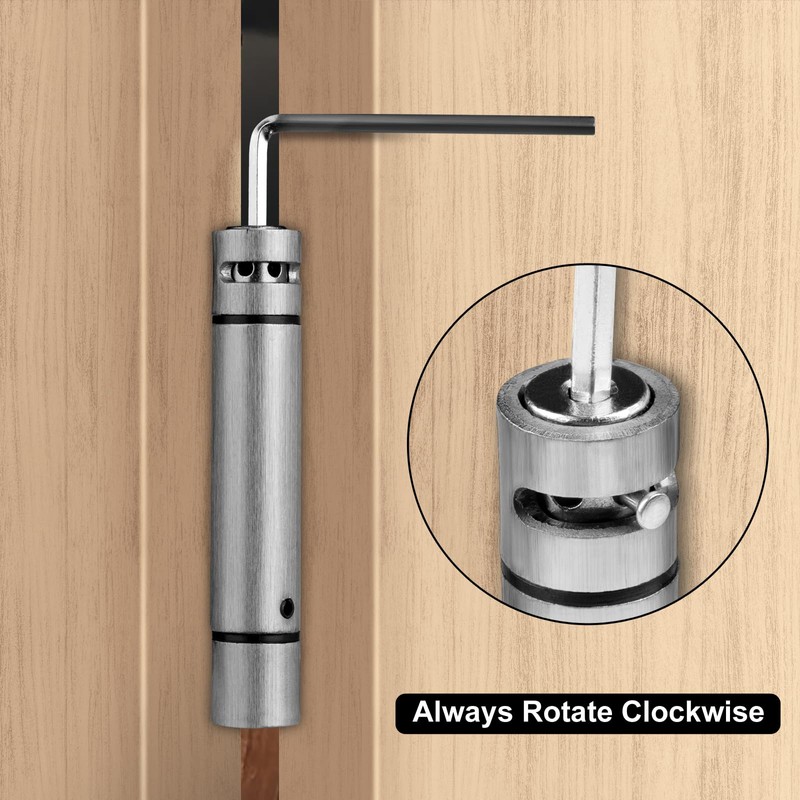 Haidms 3 Pack Self Closing Door Hinges 4 Inch Brushed