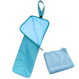 Folding Umbrella Umbrella Cover Ultra Water Absorption Case Microfiber Long 35cm, blue (light)