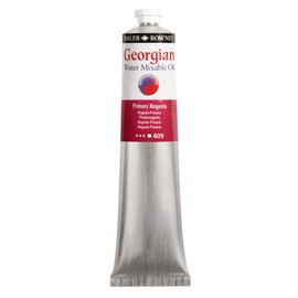 Daler Rowney Georgian Water Mixable Oil Paint Primary Magenta 200ml Tube - Art Paints for Canvas Paper and More - Oil Painting Supplies for Artists and Students - Artist Oil Paint for Any Skill Set