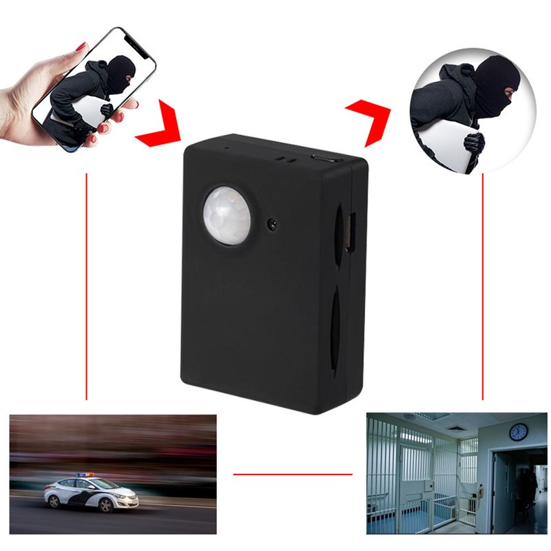 PIR Motion Sensor Alarm Automatic Video Recording Multifunctional Wireless GSM