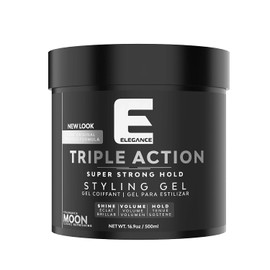 ELEGANCE GEL Triple Action Hair Gel, Moon, 8.8 Oz
