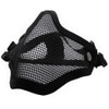 XSAJU Airsoft Face Mask Half Mesh Mask Metal Mesh Face