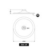 5 x M14 Velcro Sanding Disc, 180 mm, Backing Pad,