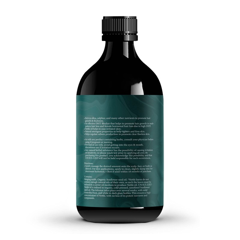 Stinging Nettle Multipurpose Oil for Hair Growth and Skin Soothing-Softening-Moisturizing