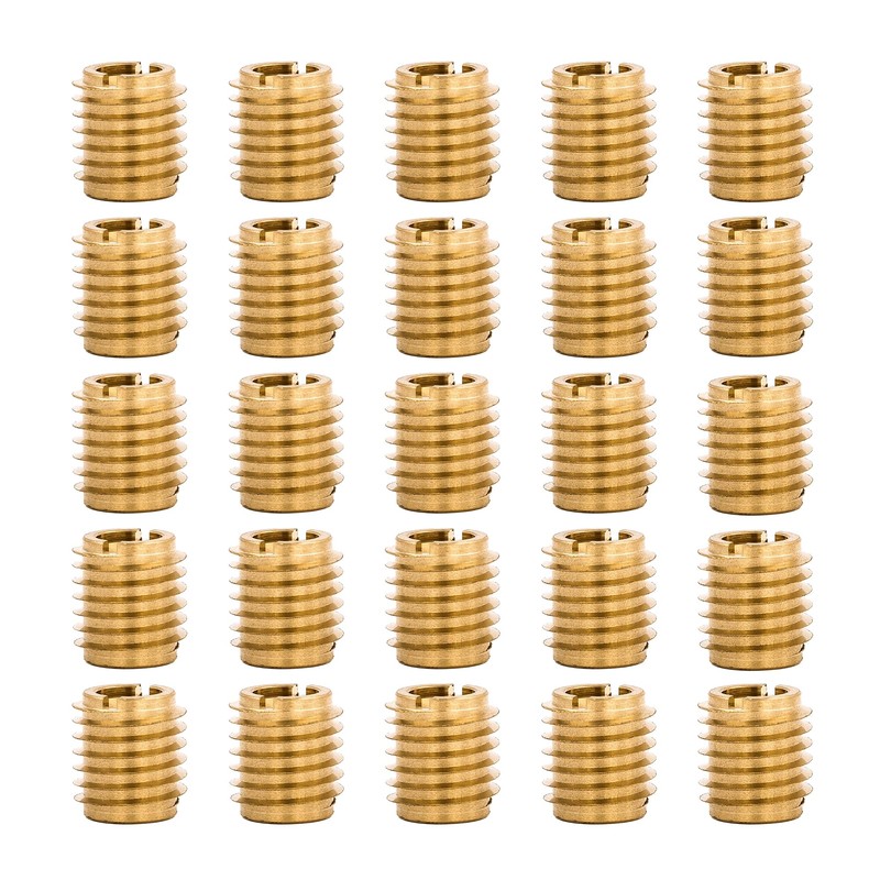 E-Z LOK Knife Threaded Insert for Hard-Wood, Brass Thread Inserts