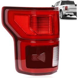 Nakuuly LED Tail Light with Blind Spot Compatible With Ford F150 2018 2019 2020 Left Driver Side Taillight Rear Brake Lamp Signal Assembly # KL3Z13405B (Module NOT Included)