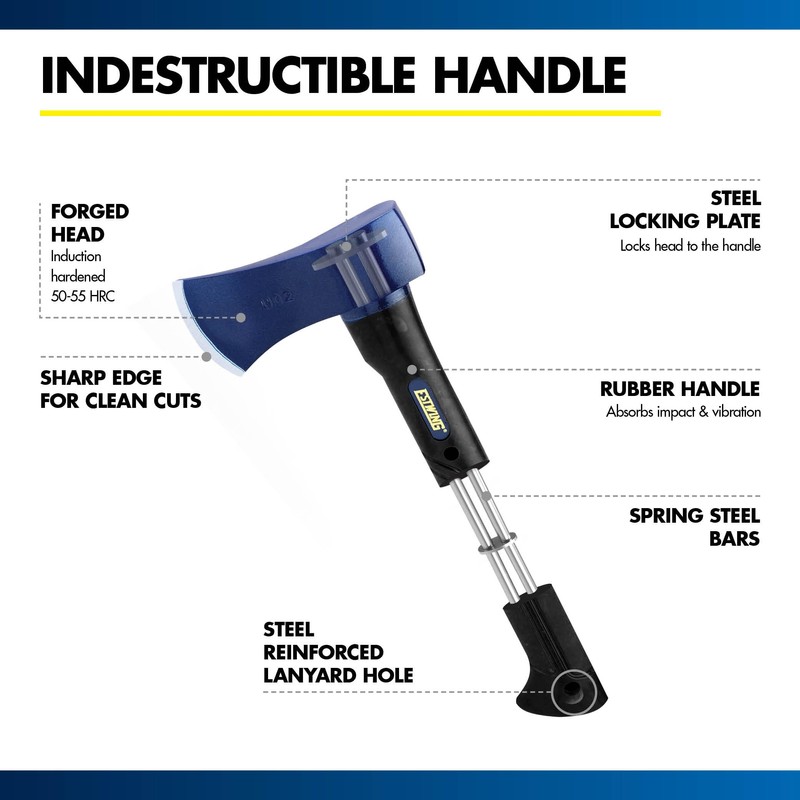 Estwing 1.25 lb Axe with 14" Indestructible Handle, Long Lasting
