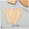 GRADENEVE 50pcs Handmade Bamboo Fan Weaving Sticks 30cm X 1.2cm