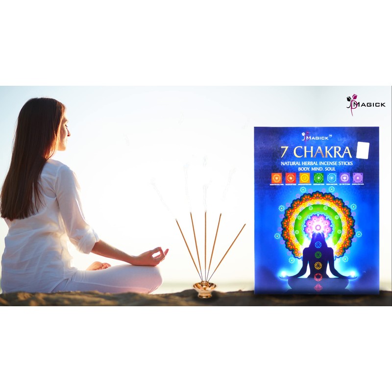 Divine Magick 7 Chakra Incense Sticks – 15g x 7