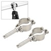 1 Pair Clamp On Oar Locks,Stainless Steel Clamp on Oarlock,Oar