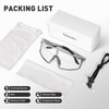 SCVCN Photochromatic Self-Tone Cycling Glasses for Men Women Clear Road