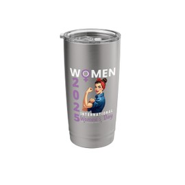 Accelerate Action International Women's Day 2025 Stainless Steel Insulated Tumbler
