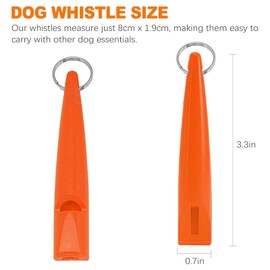 Aczyqws 3 Pack Dog Whistles for Recall, High Pitch Dog Training Whistle with Lanyard Keychain, Effective Dog Whistle for Barking Control