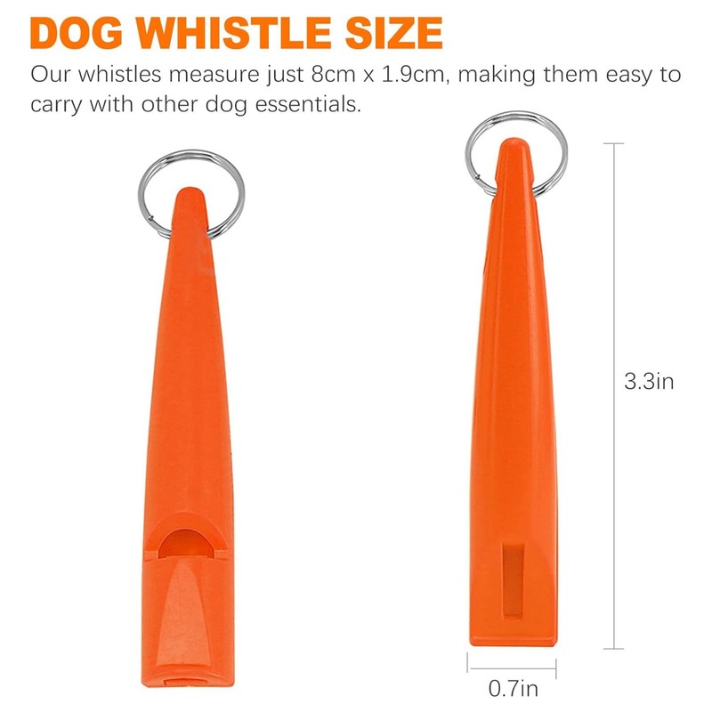 Aczyqws 3 Pack Dog Whistles for Recall, High Pitch Dog