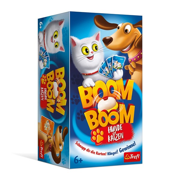 Trefl, Boom Boom Dogs and Cats, Game with Bell, Family