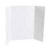 White Tri-fold Display Board, Corrugated Cardboard, 36 x 48 inches