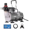 Unbranded Dual Action Airbrush Compressor Kit w/ Spray Booth Portable
