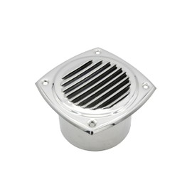 Vinland Marine Vent Cover, 304 Stainless Steel Vent, Ø3 Ø4 Thru Wall Vent, Round Boat Vent Cap, Stainless Steel Grille, Metal Wall Vent, louvered Vent, Boat Cover Vent.