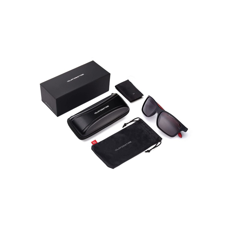 CLANDESTINE Square & Curve Unisex HD Sunglasses - Sunglasses Anti-Glare
