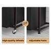 Herture Laundry Hampers with Shelf, Laundry Basket 3 Section, Laundry