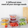HOMBERKING 24pc Glass Food Storage Containers with Lids, Glass Meal