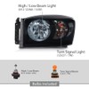 ALLGOOD Headlights Compatible with Dodge Ram 1500 2006-2008, Compatible with