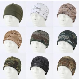 AMateschitz Camouflage Sports Hat Camo Cycling Hat Warm Plain Balaclava Camo Windproof Beanie Cold Resistant Winter Hat for Running Ski Cycling Motorcycle Snowboarding Climbing 21 x 27 cm, #4, Unit