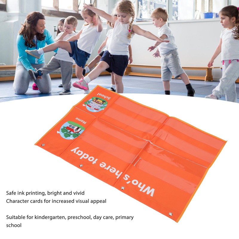 Attendance Pocket Chart with Large Cards Daily Schedule Classroom Management