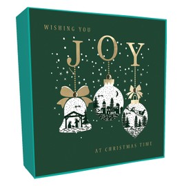 Box of 6 Baubles of Xmas Joy Luxury Hand-Finished Christmas Cards Card Boxes XLSB085