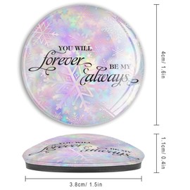 Luckluccy You Wil Forever Be My Always Fridge Magnets Glass Cute Magnets Inspired Bible Verse Whiteboard Magnets Bible Scripture Fridge Magnets Decoration for Crafts Home Kitchen Office