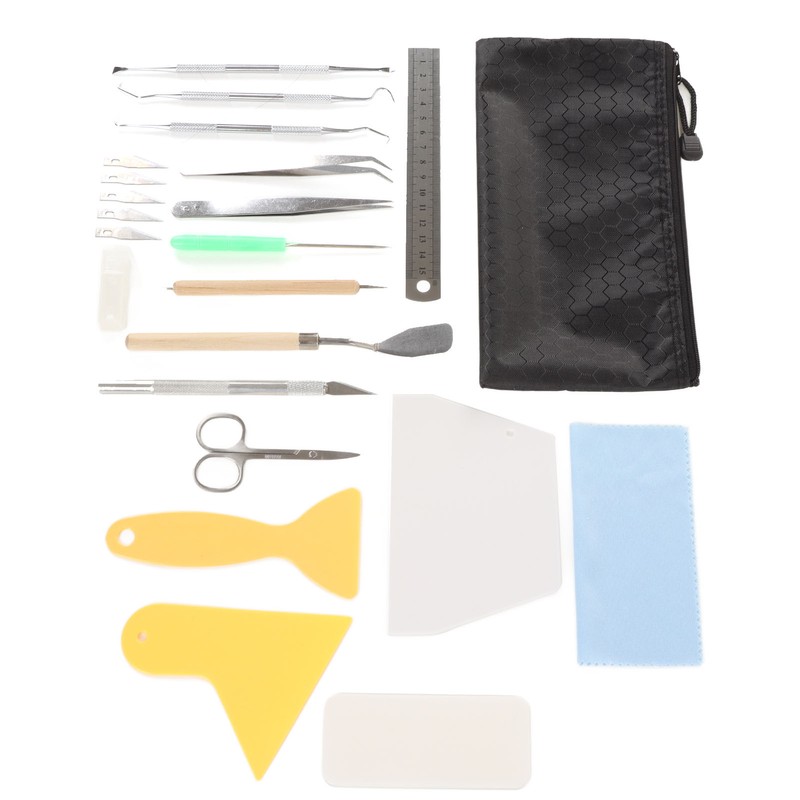 Craft Vinyl Weeding Set 22 Pcs Practical Ruler Carving Pen