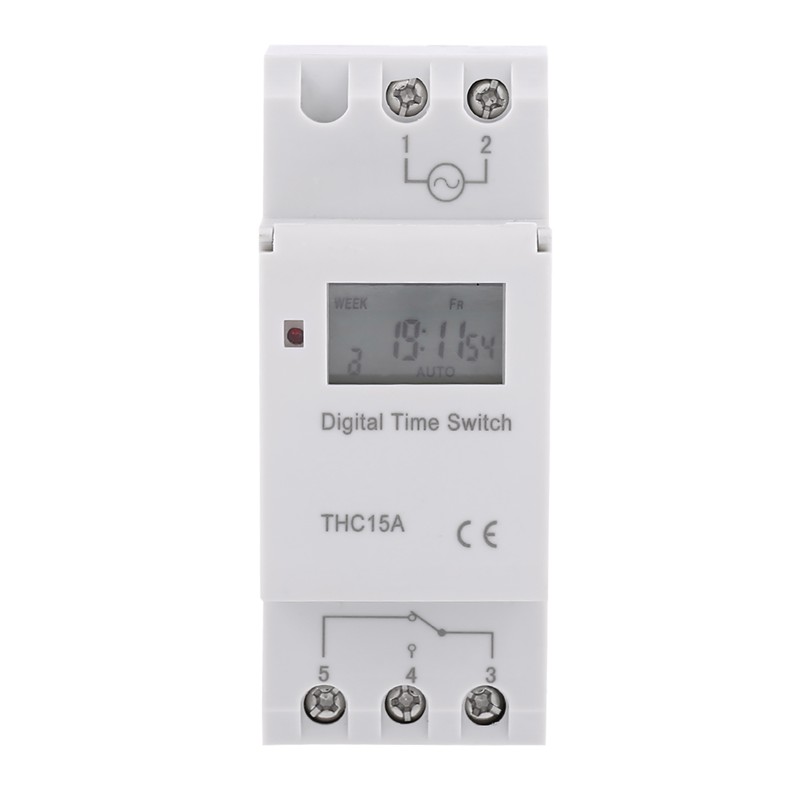 LCD Display Weekly Programmable Electronic Relay 16on＆8off Timer Switch (AC/DC12V)