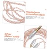 MERRYHAPY Plated 3.5mm Earphone Cable Coiled Headphone Wire Long Cable