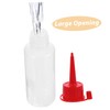 Operitacx Clear Plastic Applicator Tip Bottles Squeeze Bottles for Acrylic