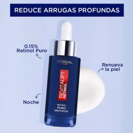 Retinol Puro 30ml Todo tipo de piel, Sérum De Noche L'oréal Paris Revitalift