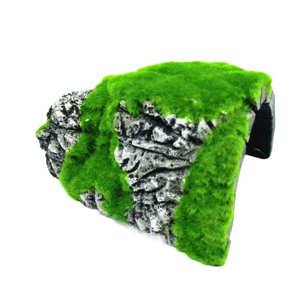 OMEM Reptile Hideout Turtle Hideout Cage Artificial Plant Stone Humidified