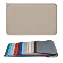 AUDWUD Silicone Waterproof Dog Cat Pet Feeding Mats,Anti-Slip Pet Bowl Mats,Pet Feeding Mat,34" x 23"