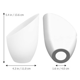Luxshiny 5 Pcs Horseshoe Lampshade Set 5.35X4.33X1.57In White Plastic Lamp Shade Replacement for Table and Pendant Lamps Easy to Install Versatile Light Accessory