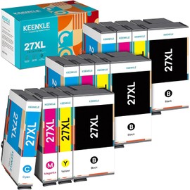 27 XL 27XL Multipack Printer Cartridges Compatible with Epson 27 27XL for Workforce WF3620 WF3640 WF7110 WF7210 WF7610 WF7620 WF7710 WF7715 WF7720 WF-3620 WF-3640 (Pack of 12)