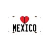 McMug - I Love Mexico (White Background) - Metal Sign,
