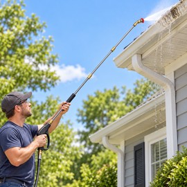 High Pressure Washer Extension Rod Kit with 1/4-Inch Quick Connect – M14×1.5 Lance Set for Roof, Gutter and Vehicle Cleaning