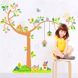 DaraBaby Vinil Infantil Casa De La Selva Cuarto Recamara Sala+ Regla