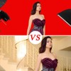 GFCC 6FTX9FT Red Backdrop Background - for Photography Photo Booth