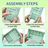 Vordpe Pack of 3 Folding Boxes, Plastic Folding Basket, Mini