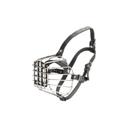 Dingo Metal Muzzle for Medium Spaniel 28 cm Circuit Below Eyes, 9 cm Metal Wire Length 14021