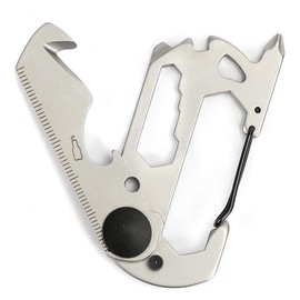 Swiss+Tech 13-in-1 Every Day Carry (EDC) Multi-Tool, w/Carabiner Clip, (1 Pack) (ST029014)