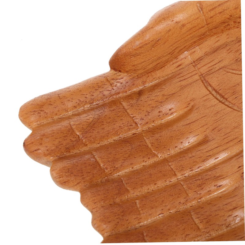 Gatuida Hand Carved Wooden Decorative Bowl for Keys Artistic Entryway